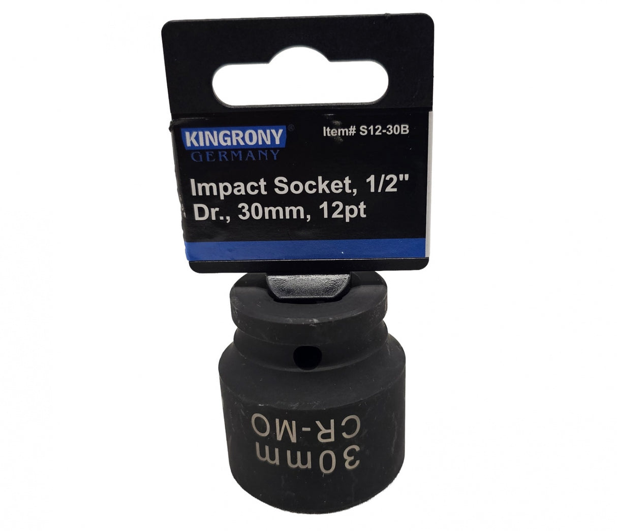 Galvutė smūginė | 12 kampų | 12,5 mm (1/2") | 30 mm (S12-30B)