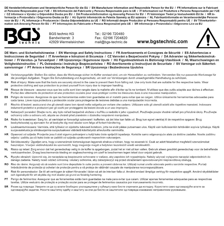 Įrankių dėklas 3/3, tuščias | nuo BGS 3344 (3344-1)