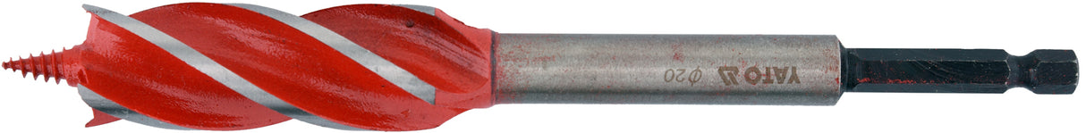 Spiralinis grąžtas medžiui | su hex (1/4") galu | 20 mm (YT-44685)