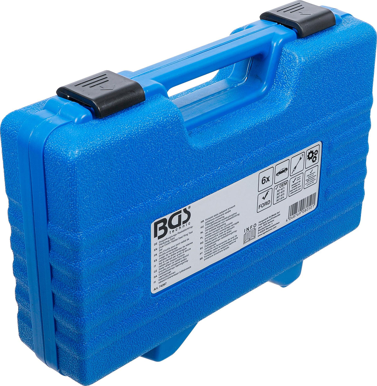 Dvigubos sankabos radialinio sandarinimo žiedų įrankių rinkinys | Ford (74267)