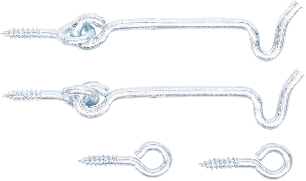 Kabliukų rinkinys su kilpomis | 4,0 x 80 mm | 2 vnt. (80942)