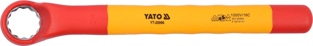 Izoliuotas veržliaraktis elektrikui kilpinis 24mm VDE (YT-20996)