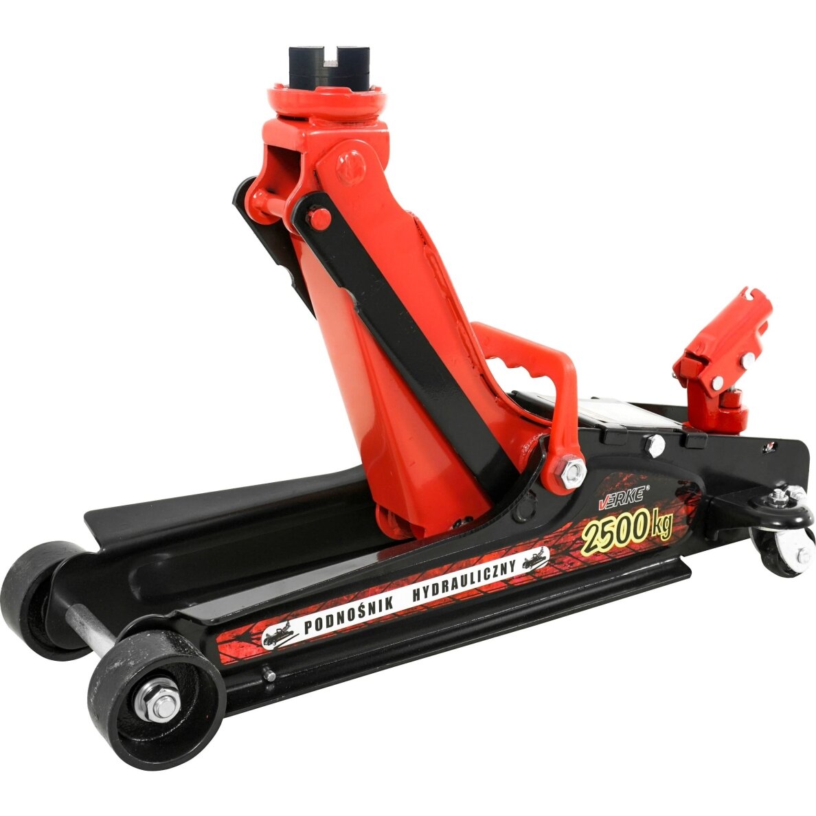 Domkratas žemo profilio | pasukama rankena | 2 gumos | 85 - 385 mm | 2.5 t (1720SL)