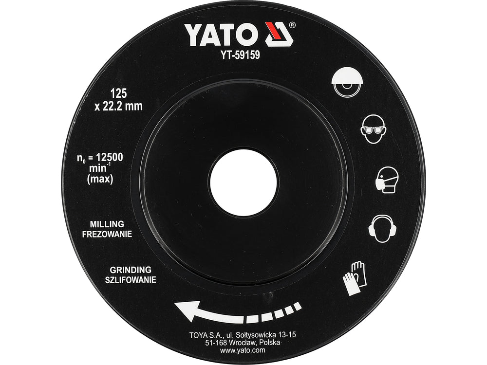 Diskas / freza medžiui | 125 mm (YT-59159)