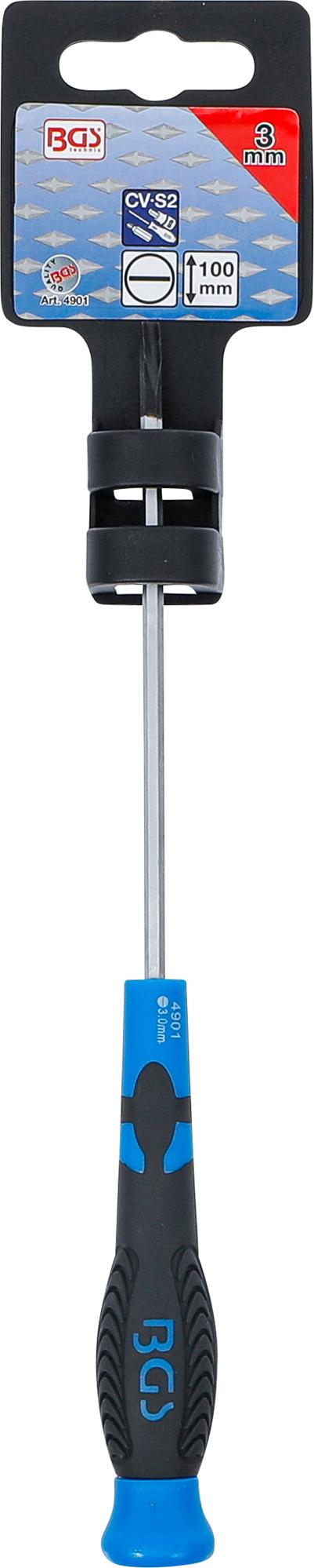 Atsuktuvas | Plokščias SL 3 mm | Ašmenų ilgis 100 mm (4901)
