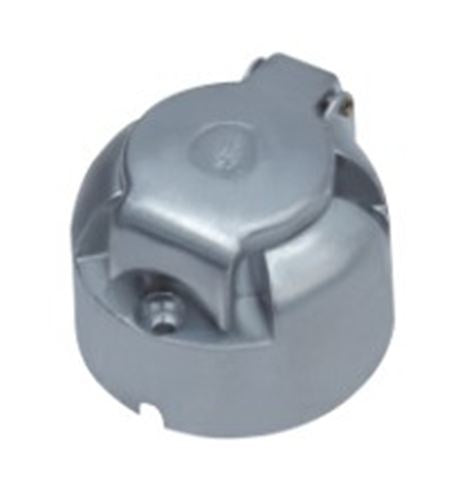 Rozetė priekabai 7 kontaktai aliuminė ISO 1724 (TR0840A)