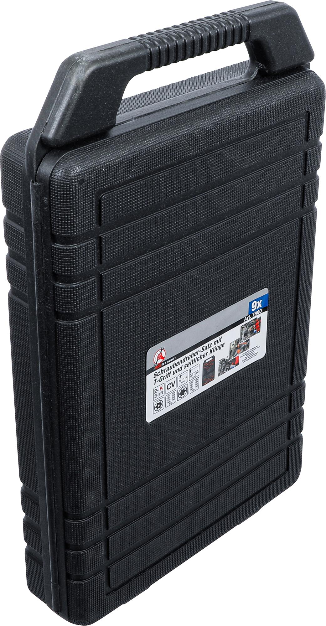 T-rankenėlių atsuktuvų rinkinys | T-Star su skyle (Torx) | T10-T50 | 9 vnt. (7880)