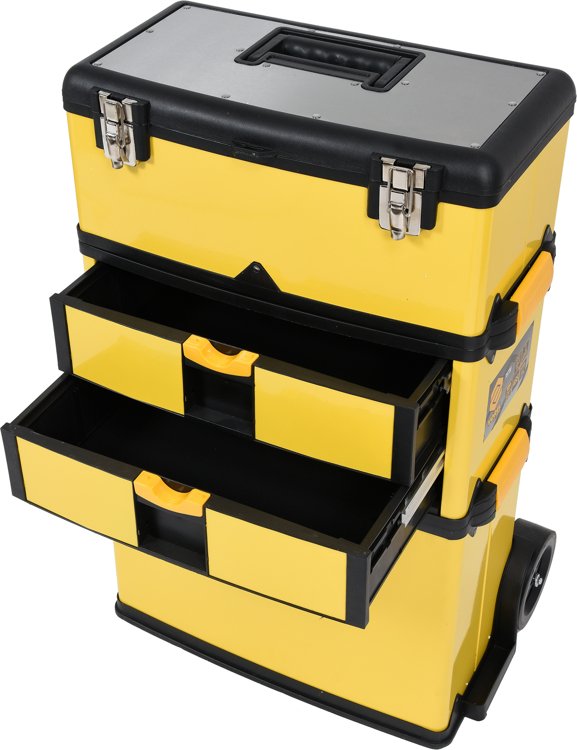 Dėžė įrankiams su ratukais | 3-jų dalių (78738)