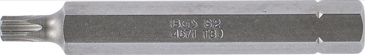 Antgalis | ilgis 75 mm | 10 mm (3/8") storis | T-Star (Torx) T30 (4571)