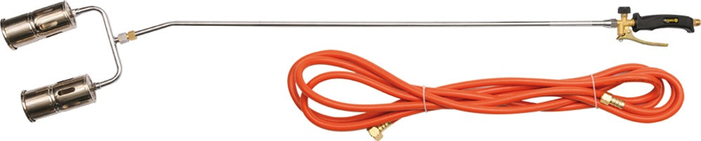 Dujinis degiklis su žarna ir 2 fakelais ilgas (AB0282)