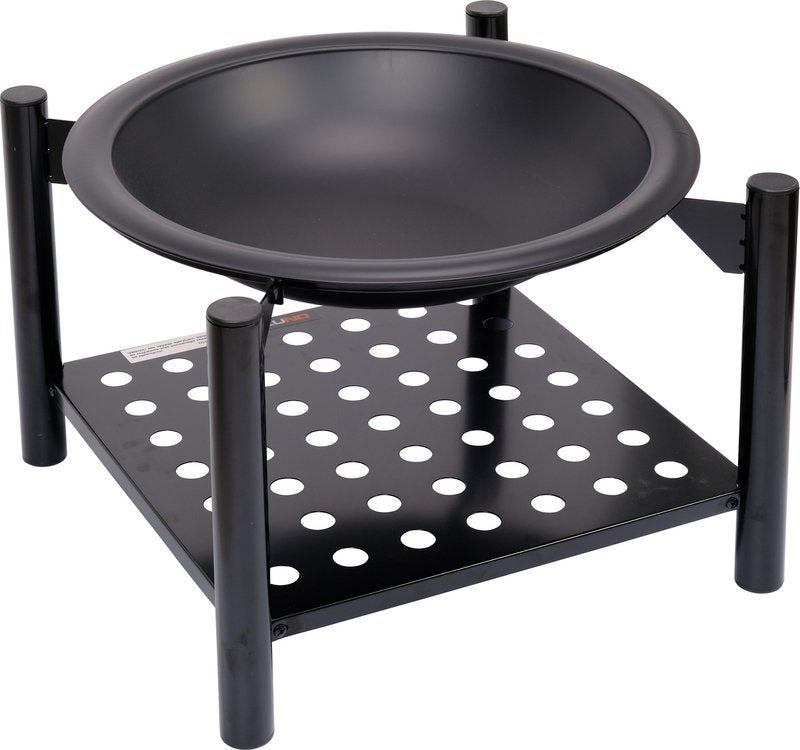 Plieninė krosnelė | grotelės | su malkų dėtuve | 50 cm (99713)