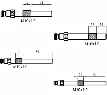 Dyzelinių ir benzininių variklių kompresijos matavimo rinkinys (8400)
