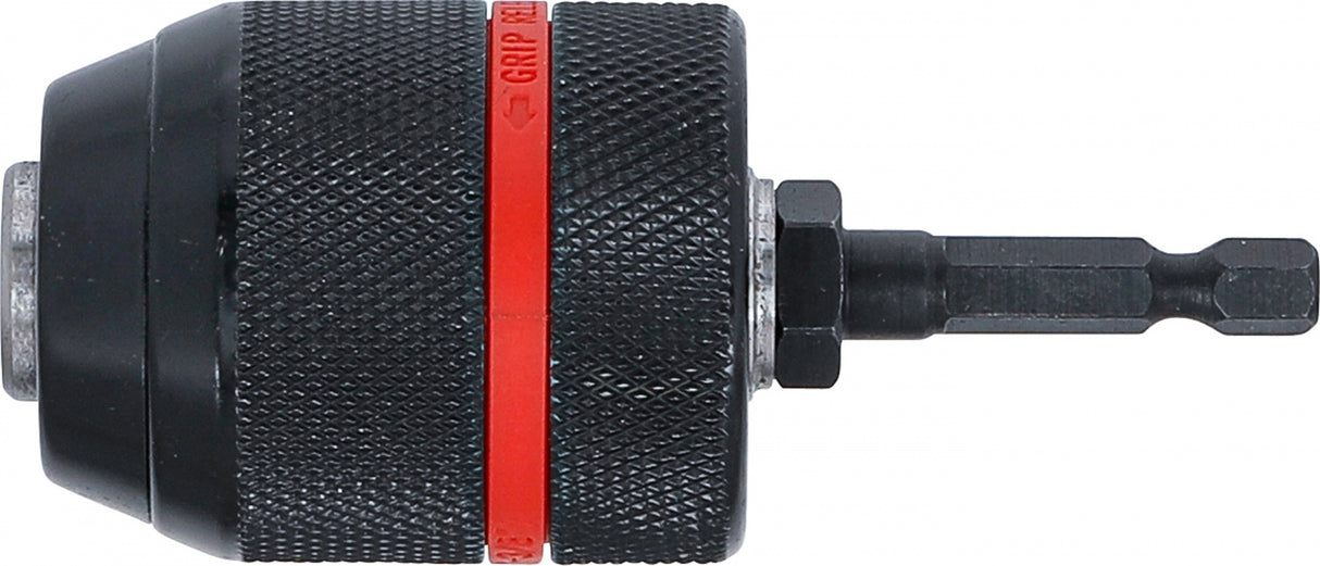 Greito užspaudimo griebtuvas | metalinė versija | 6,3 mm (1/4") antgalis x 20 UNF | 0,8–10 mm (74469)