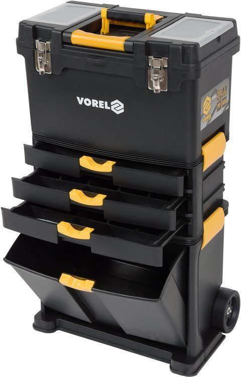 Dėžė įrankiams su ratukais | 3-jų dalių (78736)