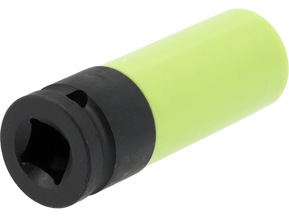 Galvutė smūginė ilga plonasienė | su plastikine apsauga | 12,7 mm (1/2") | 19 mm (YT-10585)