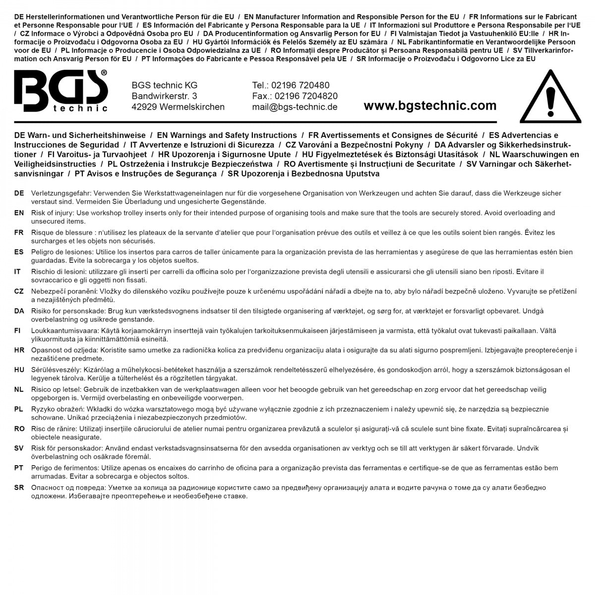 Įrankių dėklas 3/3: VDE žiedinių ir VDE vienpusių atvirų veržliarakčių rinkinys | 24 vnt. (74641)