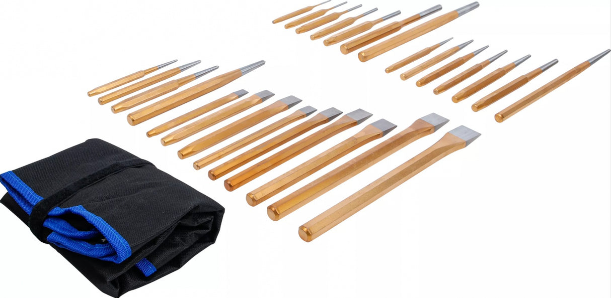 Kaltų / išmušėjų / žymeklių rinkinys | 28 vnt. (1650)