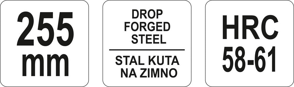 Žirklės skardai tiesios | 225 mm (YT-1925)