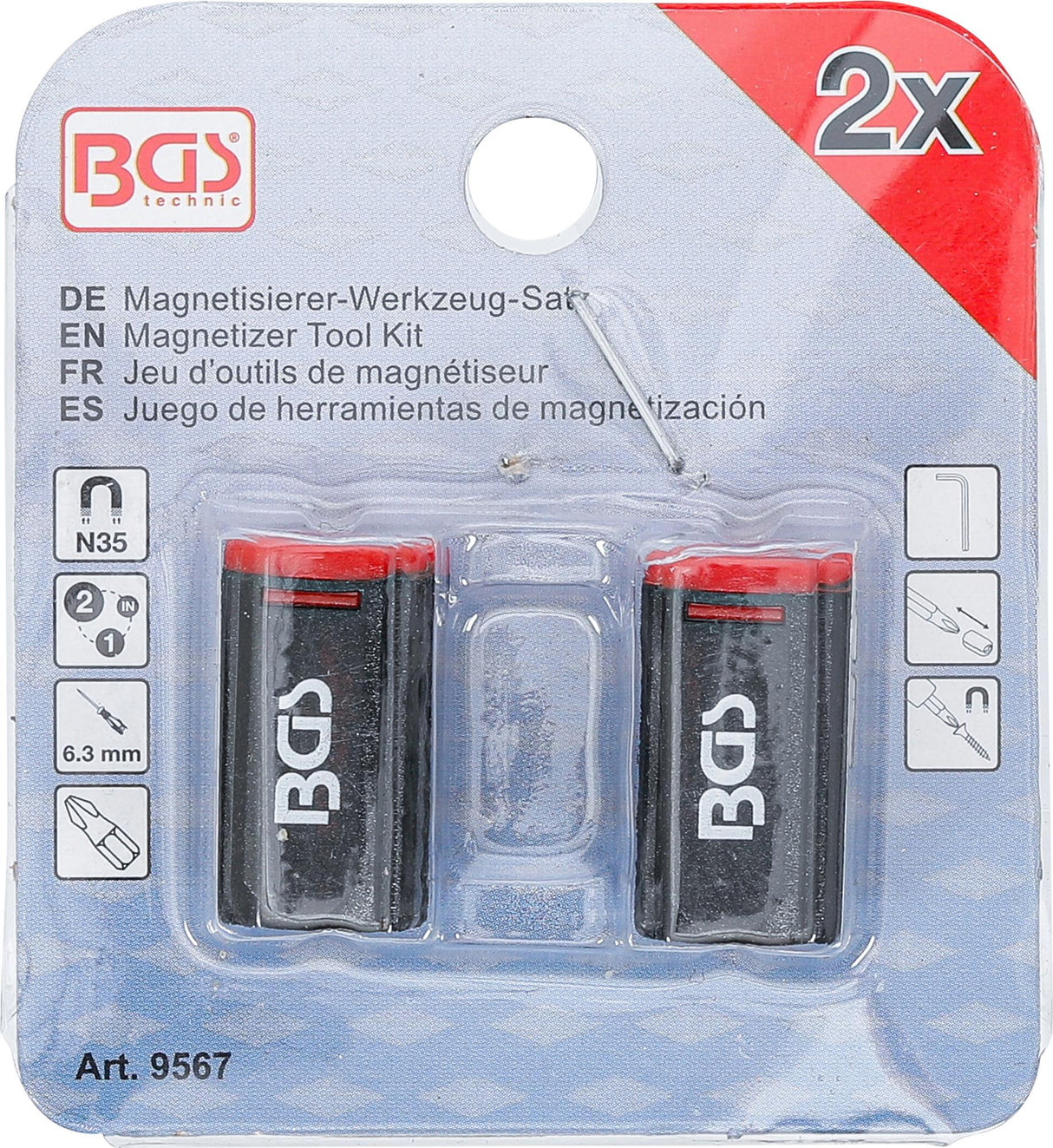 Magnetizatoriaus įrankių rinkinys | 2 vnt. (9567)