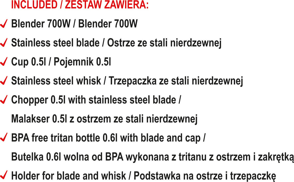 Smulkintuvas / blenderis | 700W (67700)