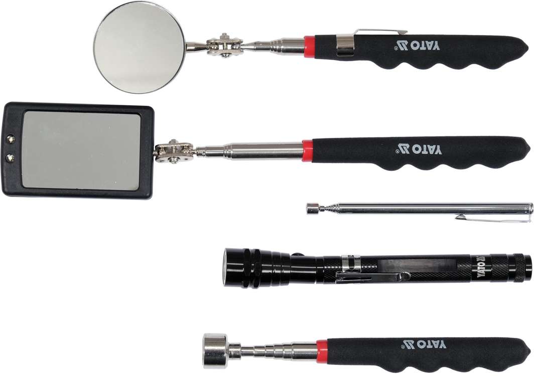 Ištraukiamų magnetų, veidrodėlių ir prožektoriaus rinkinys | 5 vnt. (YT-06622)