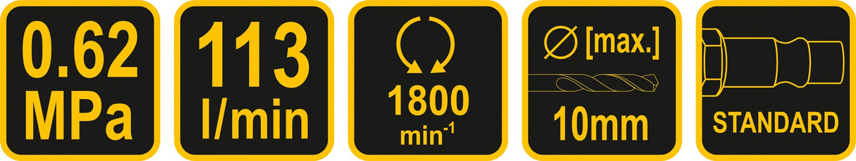 Pneumatinis gręžtuvas | 10 mm (81122)