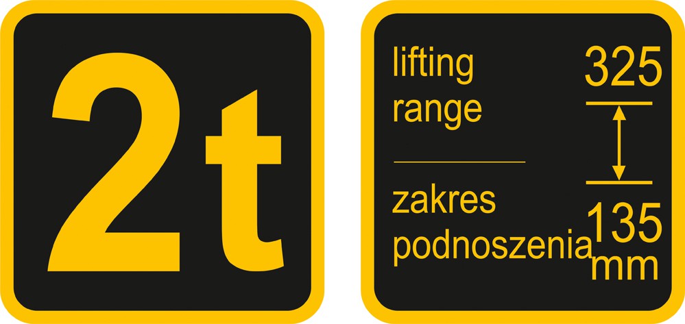 Domkratas su ratukais | 135-340 mm | 2 t (80111)