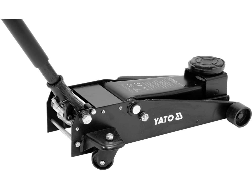 Domkratas su ratukais | hidraulinis | 2 stūmokliai / greitas kėlimas | 3 t (YT-17214)