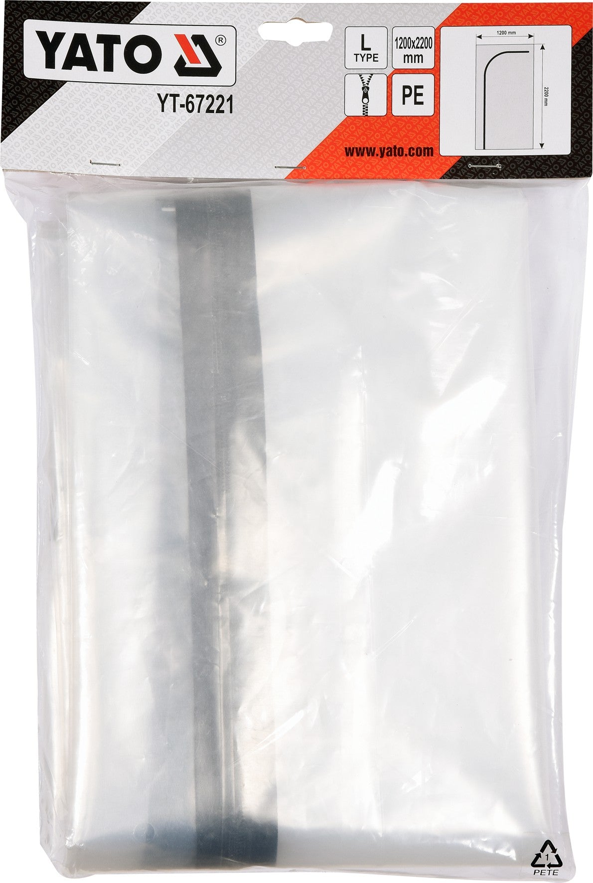 Uždangalas durų angoms | daugkartinis | tipas L | 220 X 120 cm (YT-67221)