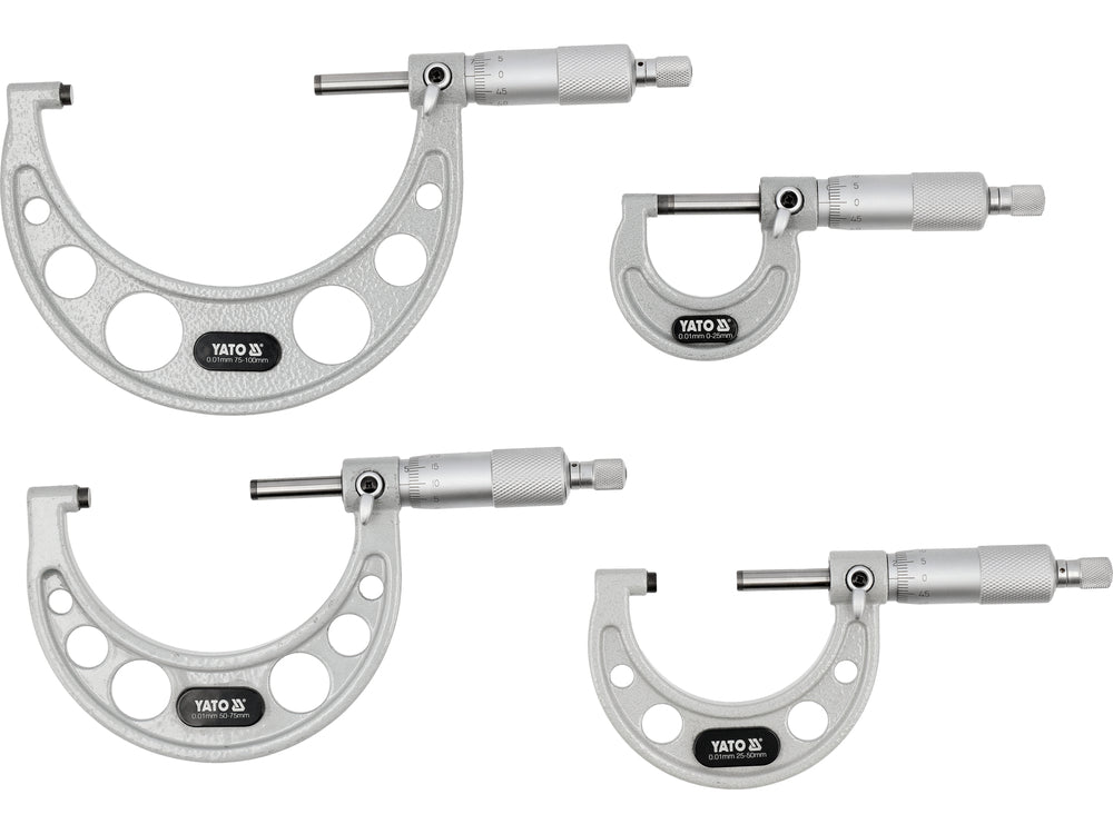 Mikrometrų rinkinys | 4 vnt (YT-72304)