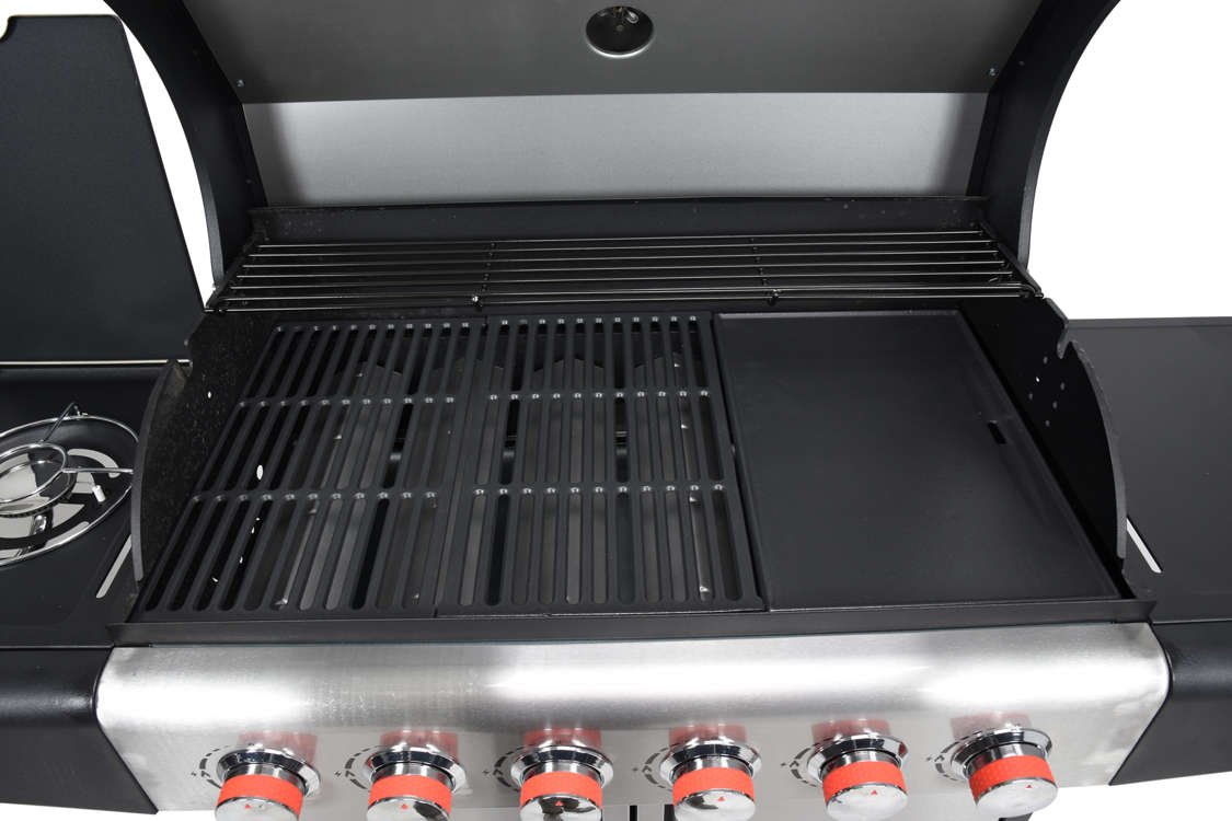 Lauko kepsninė / grilis | dujos | 6 + 1 | nerūdijantis plienas | 18,2 kW (99653)