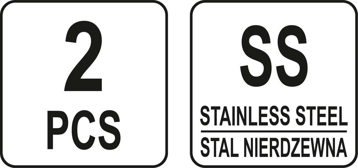 Montiruočių / gramdiklių rinkinys | nerūdijantis plienas | 2 vnt. (YT-52860)