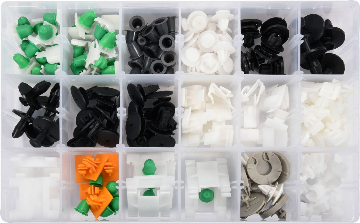 Automobilinis klipsų asortimentas Audi | 160 vnt. (YT-06664)