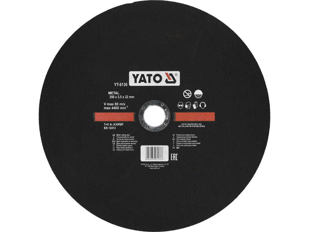 Metalo pjovimo diskas | 350x3,5x32 mm (YT-6136)