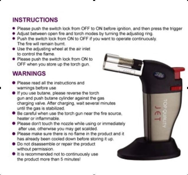 Daugiafunkcinis dujinis kaitintuvas PIEZO ELECTRIC (BS-200)