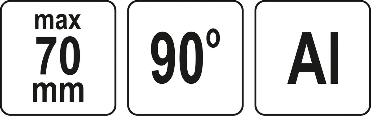 Kampinis spaustuvas | 90° kampas (YT-65136)