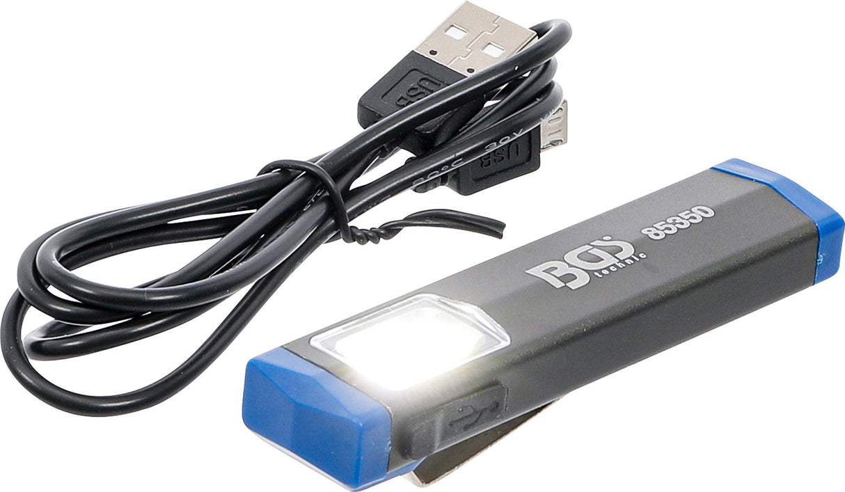 Mini rankinė lempa | aliuminis | COB-LED (85350)