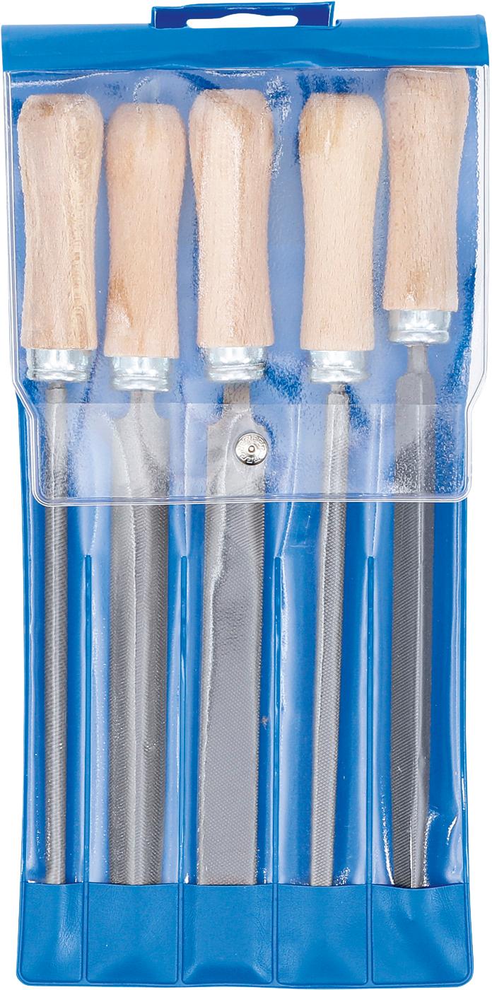 Dildžių rinkinys | Medinė rankena | 150 mm | 5 vnt. (50206)