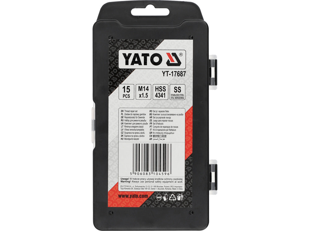 Sriegio remonto rinkinys | M14X1.5 | 15 vnt. (YT-17687)
