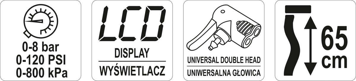 Rankinė pompa | su skaitmeniniu manometru (YT-73530)