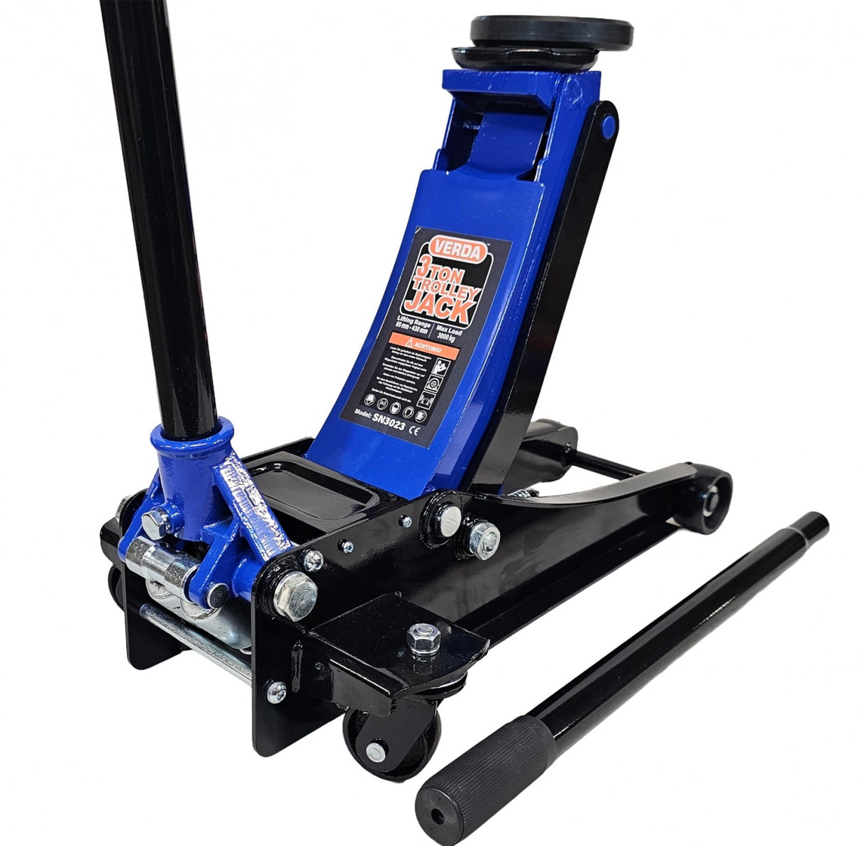 Domkratas su ratukais | hidraulinis | dvigubas stūmoklis | 3 t (FJ25-F)