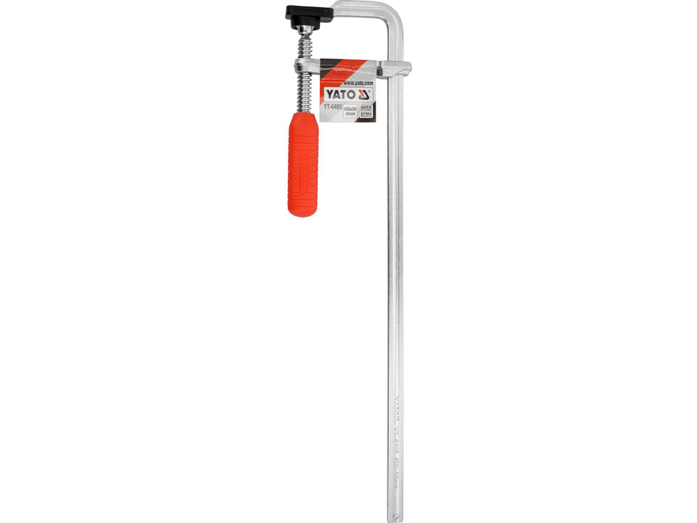 Spaustuvai F-tipo | kaltinis plienas | 450x80 mm (YT-6405)