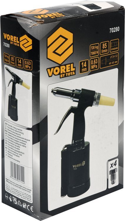 Kniediklis pneumatinis | 2,4 - 4,8 mm (70280)