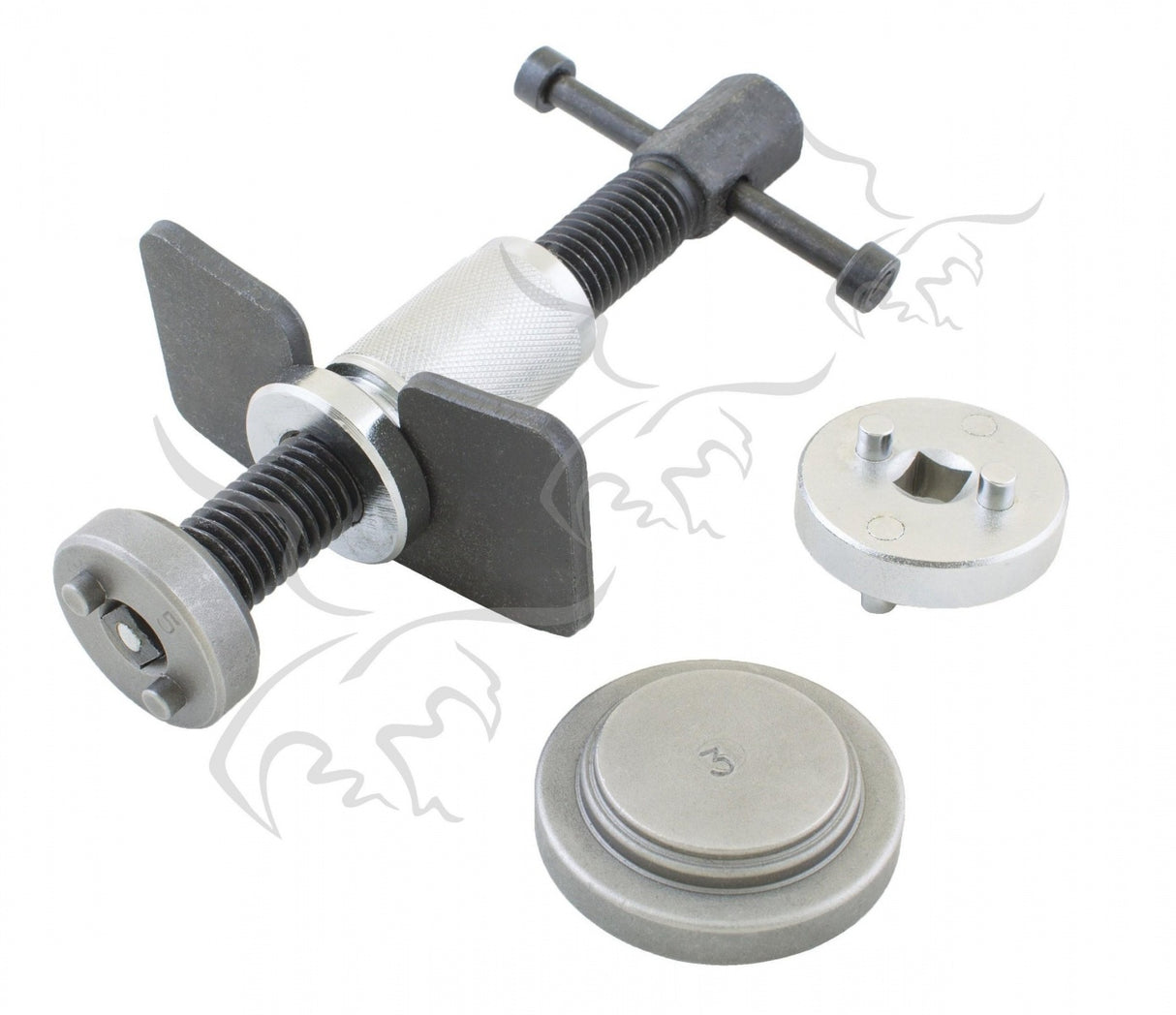 Stabdžių cilindriukų / suportų sustūmėjas | su 4 adapteriais (SK6000)