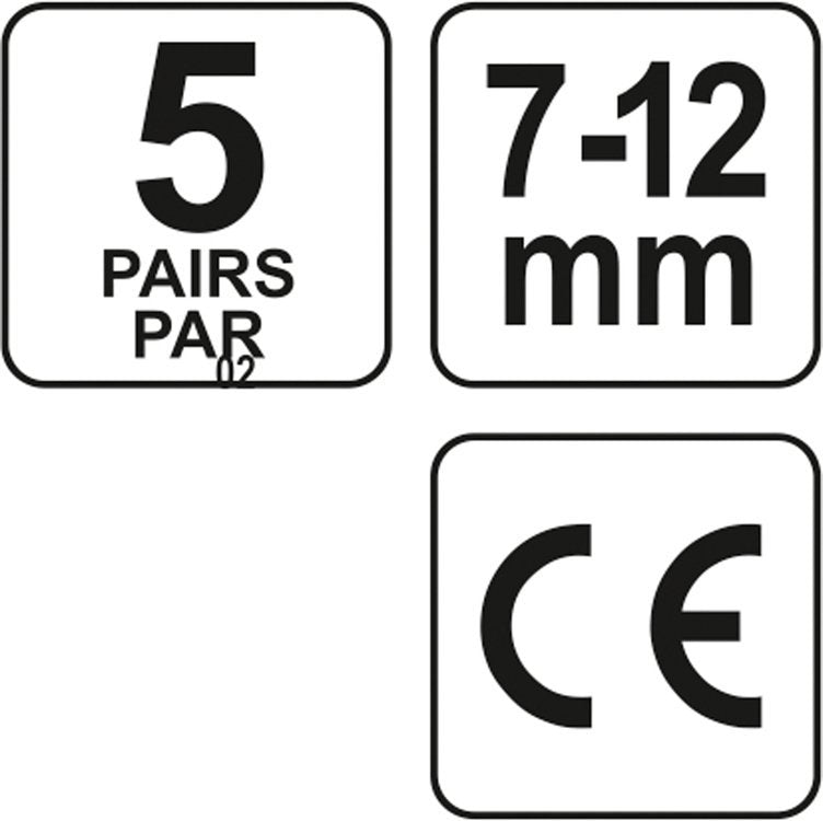 EAR PLUGS FOAM PU 38DB 5 PAIRS (YT-7451)