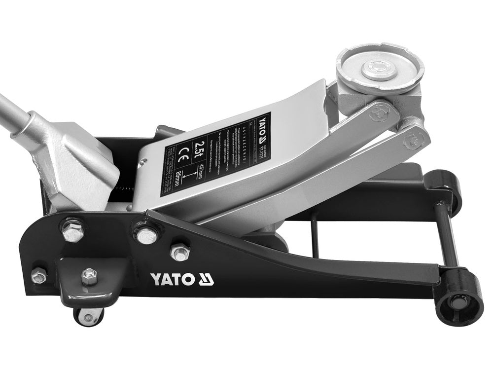 Domkratas ant ratukų | hidraulinis | žemo profilio | 89-457 mm | 2,5 t (YT-1721)