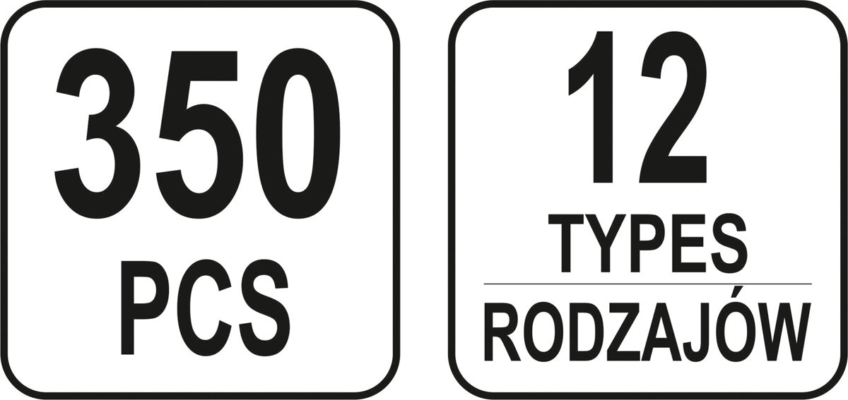 Automobilinis klipsų asortimentas | Volvo | 350 vnt. (YT-06655)