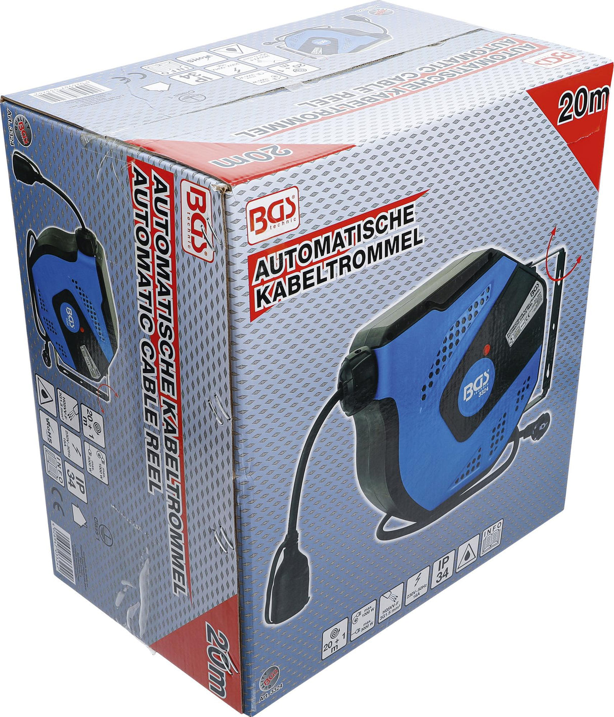 Prailginimo kabelis su automatine rite | 25 m (3325)