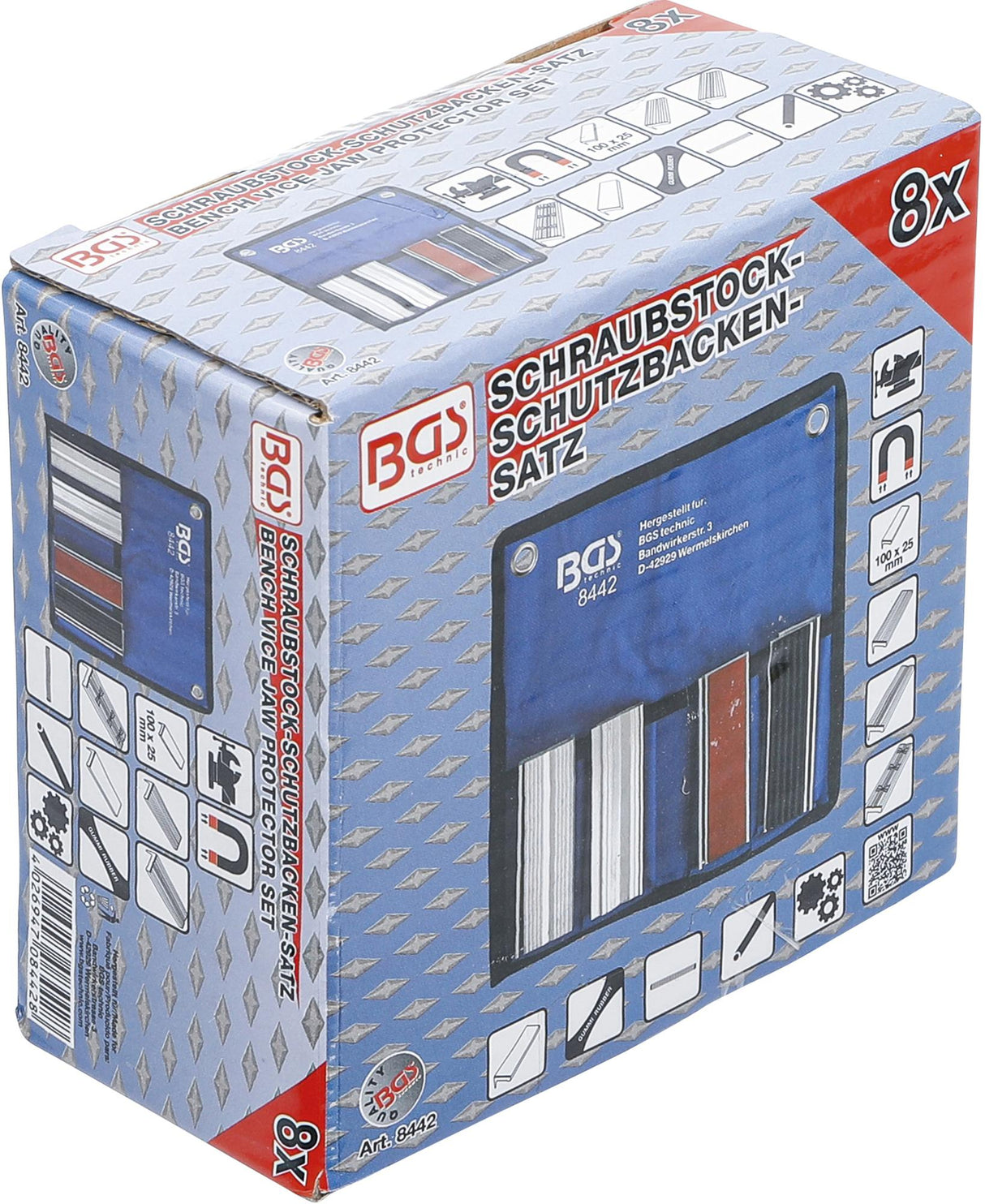 Spaustuvų lūpų apsaugos magnetinės | 100 mm | 8 vnt. (8442)