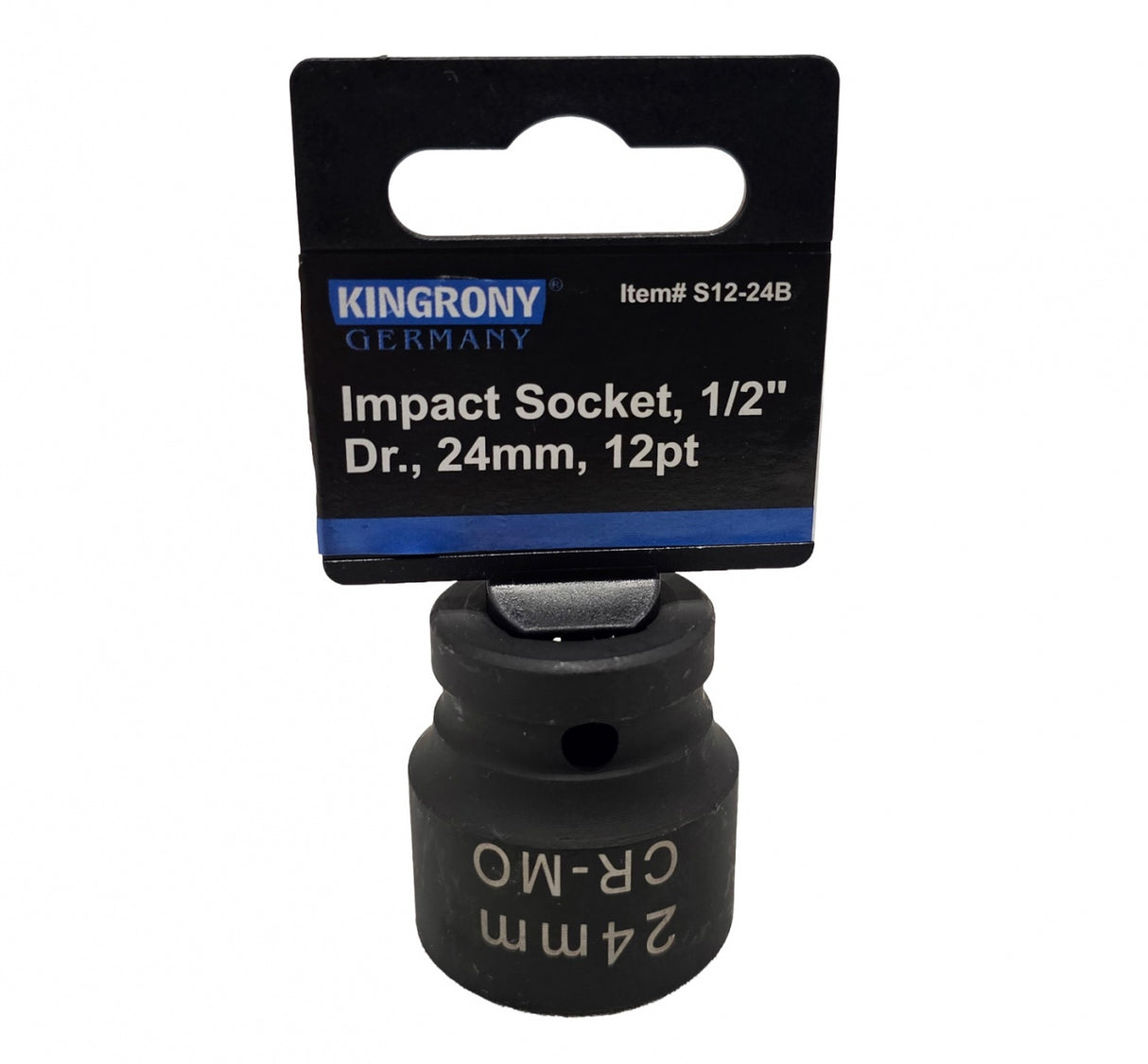 Galvutė smūginė | 12 kampų | 12,5 mm (1/2") | 24 mm (S12-24B)